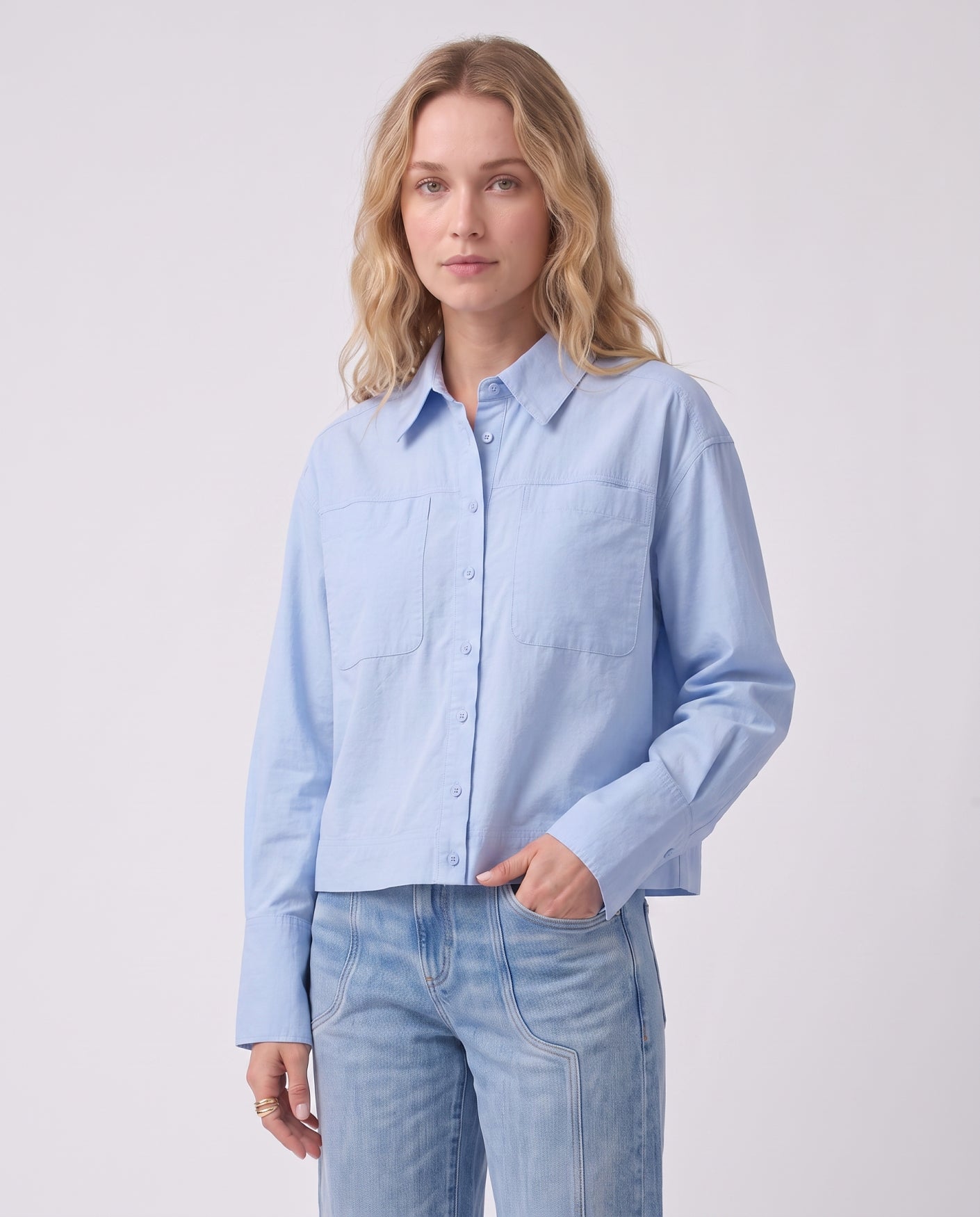 Blouse Loes | Sky blue