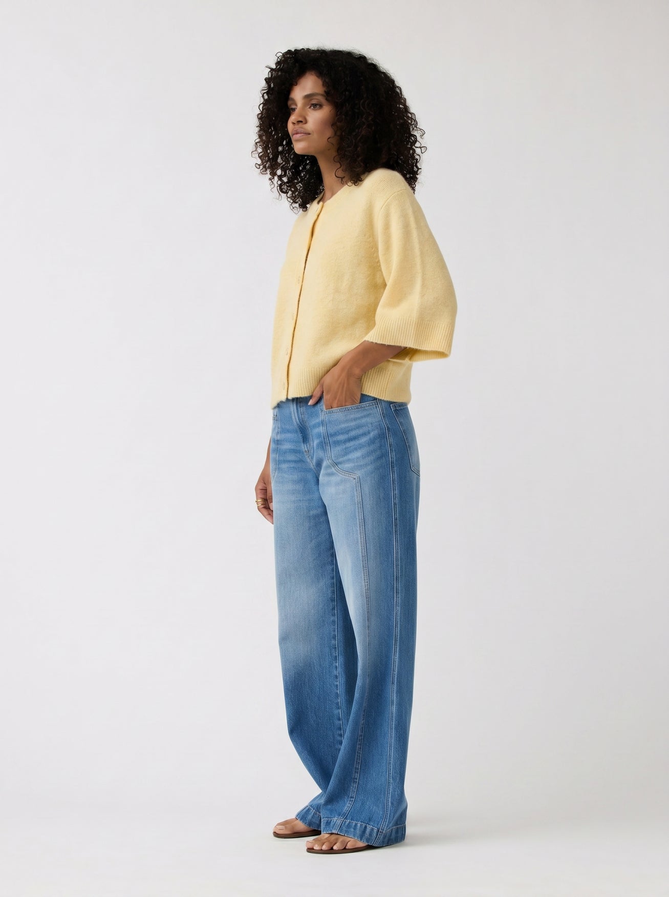 Cardigan Caroline | Butter yellow