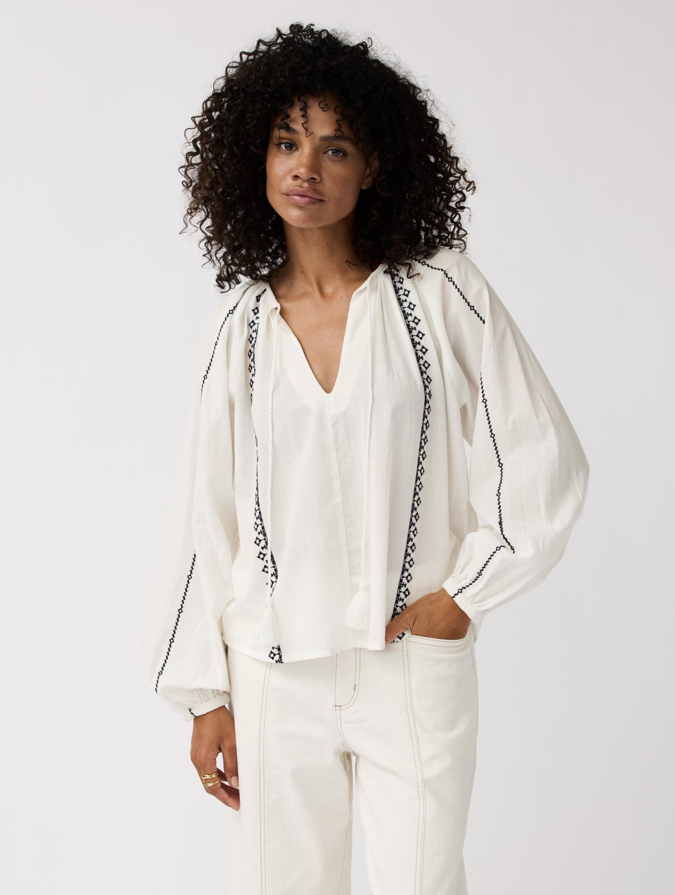 Top Jill | Wool white